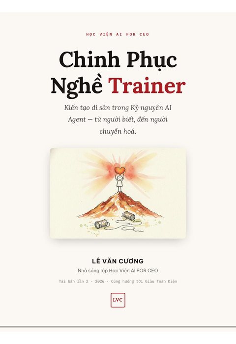 Bìa sách Chinh Phục Nghề Trainer Trong Kỷ Nguyên AI Agent